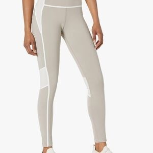 Reebok Lux High-Rise Colorblock Leggings - Boulder Grey/White (Medium) NWOT!